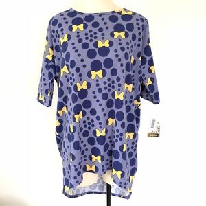 LULAROE DISNEY IRMA MINNIE MOUSE POLKA DOTS TUNIC